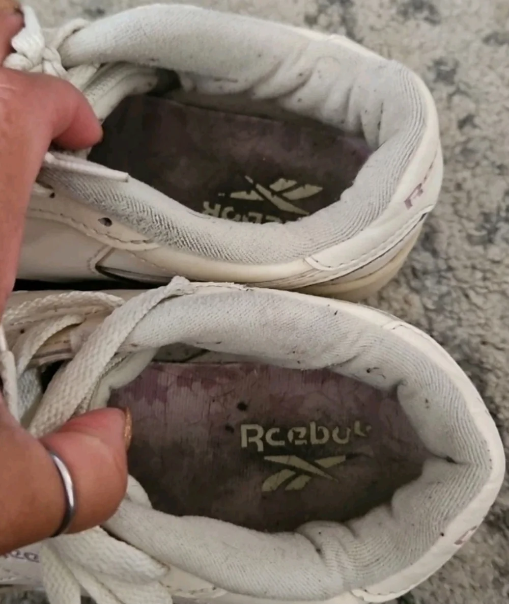 Reebok Womens Court Advance Cream Retro Casual Athletic Shoes 7.5